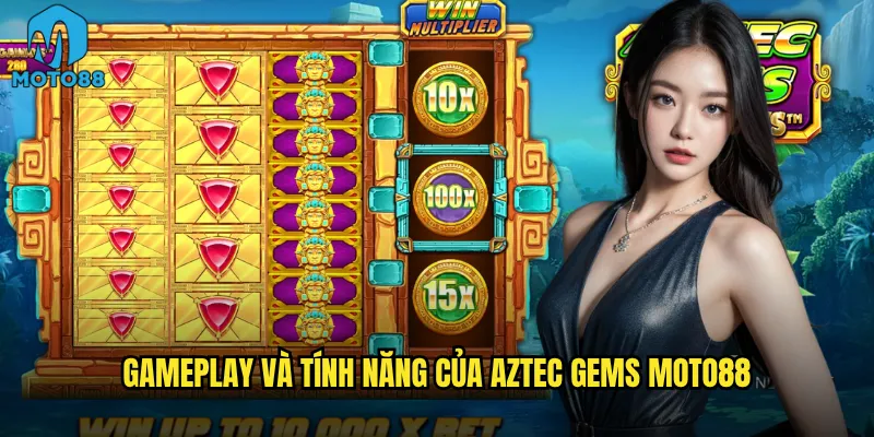 Gameplay và tính năng của Aztec Gems Moto88